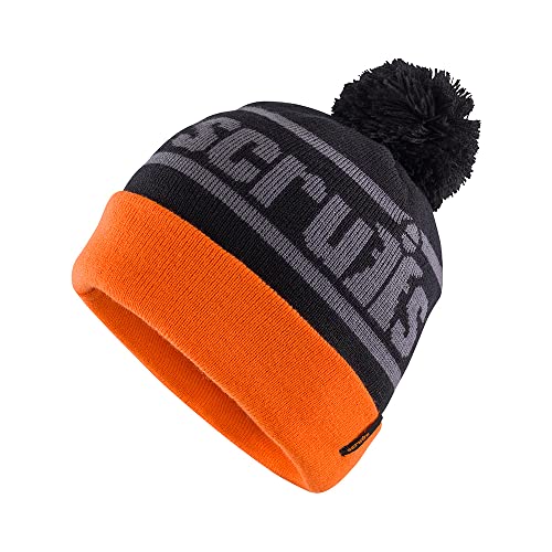 Scruffs T55334 - Cappello Con Pompon Da Trade, Colore: Nero/Arancione