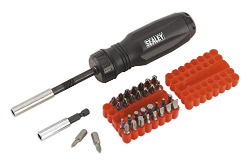 Sealey Set Di Cacciaviti E Cricchetto Senza Ingranaggi Ak6498 34Pezzo