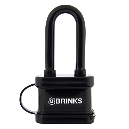 Brinks 172-42051 Lucchetto In Acciaio Laminato Resistente Alle Intemperie Con Arco Da 5,1 Cm, Nero, 40 Mm