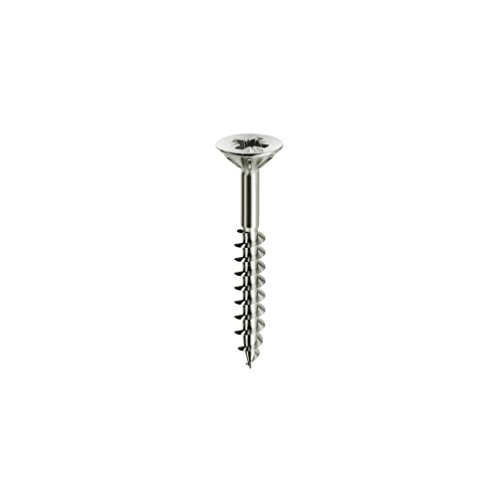 Mustad 13451 Viti Panel-Vit "Parzialmente Filettata" Chrometing Testa Piana, 3.5 X 35 Mm, 500 Pezzi