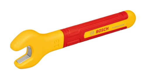 Bosch Professional Chiave Vde - 13 Mm (Posizione Ganasce A 15°, Certificata Fino A 1.000 V, Isolata Con Elastomero Termoplastico (Tpe))