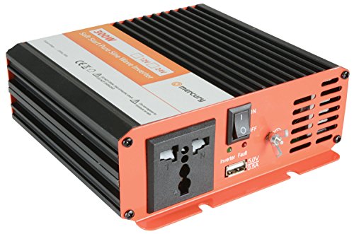 Mercury Ips300 – 12 300 W 12 V Pure Sine Inverter – Nero/Arancione