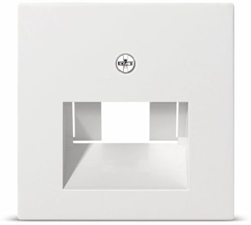 Gira, 027003, 27003 Piastra Centrale 50X50 Mm Per Le Prese Uae/Iae St55 Puro Bianco Lucido