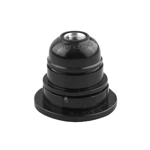 Portalampada E-27, Filettatura Nera, Ideale Per Qualsiasi Ambiente. Design Moderno E Versatile Che Completa Il Tuo Arredamento. Perfetto Per Illuminar