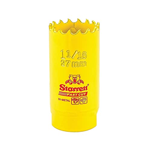 Starrett, Corona Perforatrice Fast Cut, Colore Giallo, Ø 27 Mm - Fch027