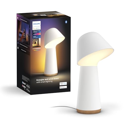 Philips Hue Twilight Lampada Smart Per Il Sonno E Il Risveglio, Luce Bianca E Colorata, Compatibile Con Il Bluetooth, Controllo Vocale Con Alexa, Appl