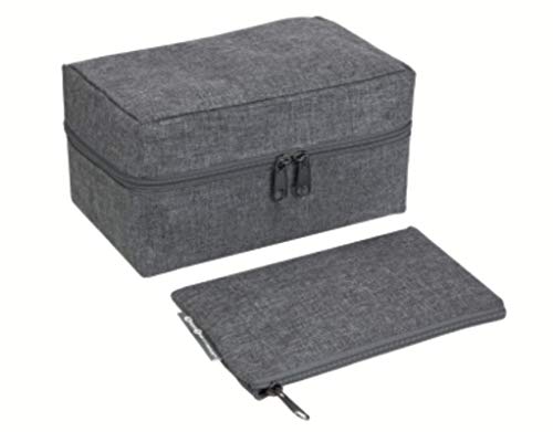Bigso Box Of Sweden Organizer Salvaspazio E Borsetta – Accessorio Da Viaggio Per Valigia E Vestiti – Borsa Accessori In Poliestere Colore Grigio, 22 C