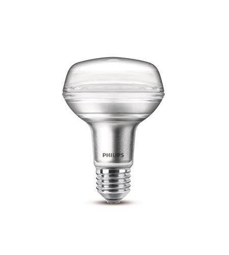 Philips 8L100R80B1 Lampadina Led Riflettore R80 E 27 220-240V, Dimmerabile Fascio 36° 8 W