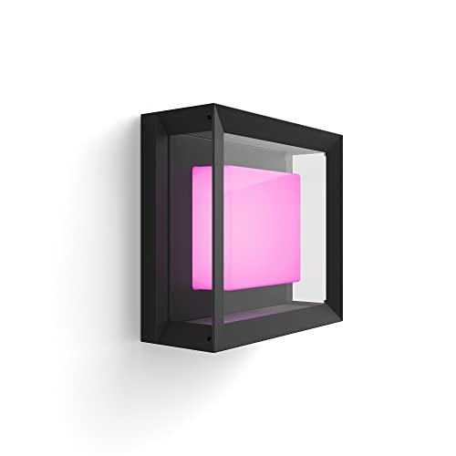 Philips Hue White And Color Ambiance Econic Lampada Da Parete Per Esterni, 15W, Nero