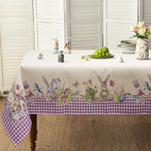 Nada Home Copritavolo Pasquale In Gobelin Tovaglia Pasqua Primaverile 12 Posti (140X240Cm) 7027