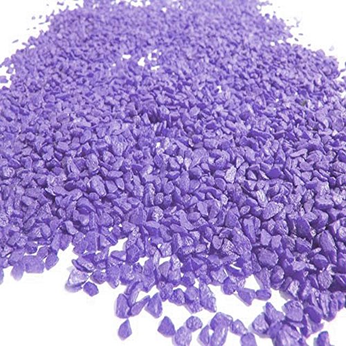 1Kg Busta Sassi , 3-6 Mm Millimetri Per Composizioni Floreali Hobby Fai Da Te Colore Lilla