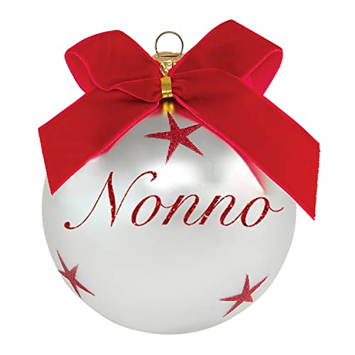 Pallina Di Natale Con Scritta Nonno 10 Cm