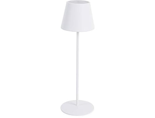 Lampada Da Tavolo Con Led Etna Bianca H38Cm Bizzotto