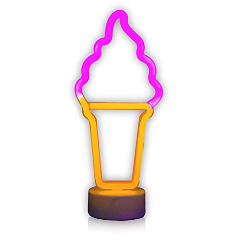 Ice Cream Led Neon Light Sign Light Stand Bar Lamp Home Nursery Room