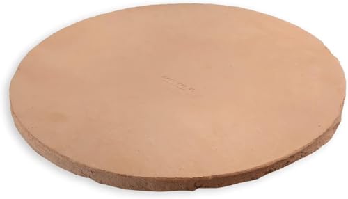 Megashopitalia Biscotto Di Casapulla Pietra Refrattaria Per Pizza Forno Fornace Saputo Made In Italy (Tonda Ø33/33Xh1,8Cm)