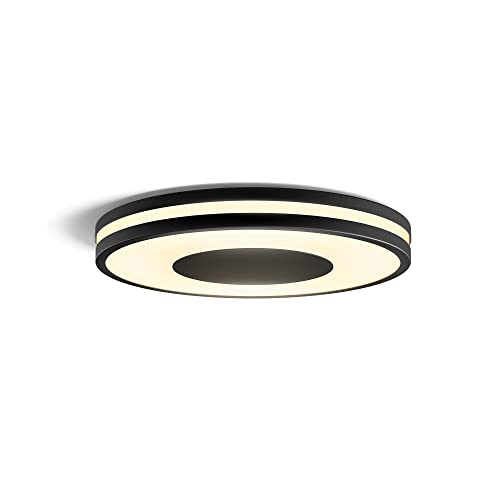 Philips Hue White Ambiance Plafoniera Smart Being, Luce Bianca Da Calda A Fredda, 32W, Nero, Telecomando Dimmer Switch Incluso