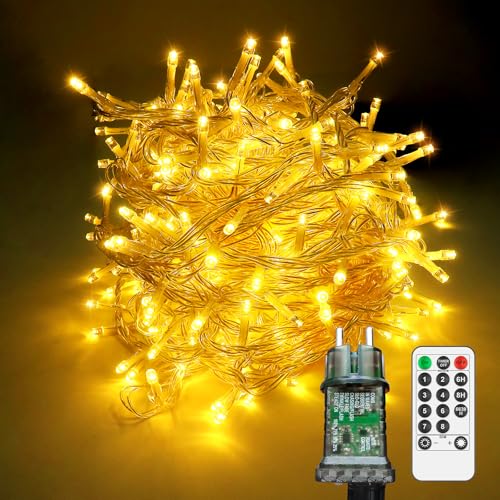 Fullarrive Luci Natale Esterno, 45M 400 Led Luci Per Albero Di Natale Catena Luminosa Esterno Ip44 Con 8 Modalità Stringa Luci Natalizie Led Decorativ