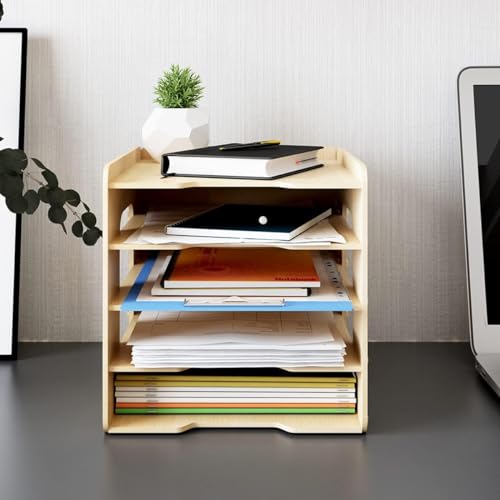 Puncia Organizer Ufficio Documenti In Legno A 5 Livelli Organizzatore Da Scrivania Organizer Da Ufficio Portadocumenti Da Scrivania Porta Cartelline P