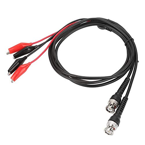 Dingln 2Pcs P1011 Bnc Q9 Dual Coccodrillo Oscilloscopio Sonda Di Prova Piombo Cavo