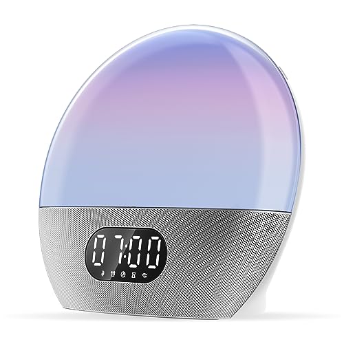 Wiim Wake-Up Light, Alexa Integrata, Scelte Sonore Illimitate, Sveglia All-In-One All'Alba, Macchina Del Suono, Routine Del Sonno E Altro Ancora (Arge