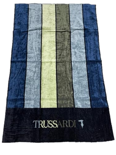 Mirabello Trussardi Telo Spugna Di Puro Cotone Art. Skyscrapers - Blu