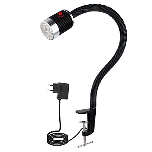 Morsetto Di Tipo C Flessibile A Collo Di Cigno, 900 Lumen, Luce Da Lavoro A Led, Con Macchina Da Cucire, Macchina Da Cucire, Illuminazione Industriale