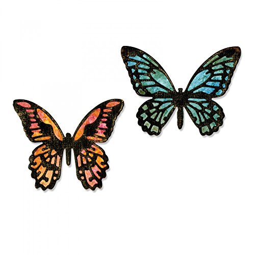 Sizzix Thinlits Fustella 4 Pezzi Mini Farfalle Dettagliate, Steel, Multicolored, 19.1X14.4X0.4 Cm, 6 Unità