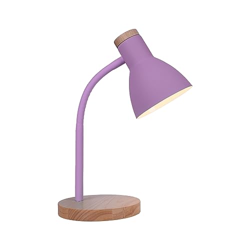 Bel Air Home - Lampada Flexo Argos E-27, Legno Nero | Illuminazione Studio, Lavoro, Lettura | Braccio Flessibile | Perfetta Per Studenti, Professionis