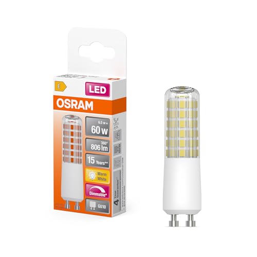 Osram Led Superstar Special T Slim, Lampada Speciale Led Sottile Dimmerabile, Base Gu10, Bianco Caldo (2700K), Sostituzione Della Lampada Convenzional