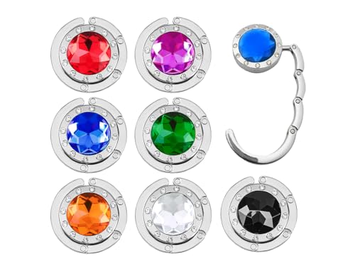 Kellegour 7 Pezzi Gancio Porta Borsa Da Tavolo,Porta Borse Da Tavolo,Ganci Per Borsa Da Tavolo,Gancio Porta Borsa,Ganci Per Scrivania Per Borsa,Per Ap