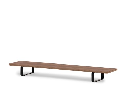 Oakywood Supporto Per Pc A Doppio Schermo - Supporto Per Schermo In Legno - Scrivania Con Supporto Per Monitor - Fatto A Mano Nell'Ue - 100 Kg - 105X2