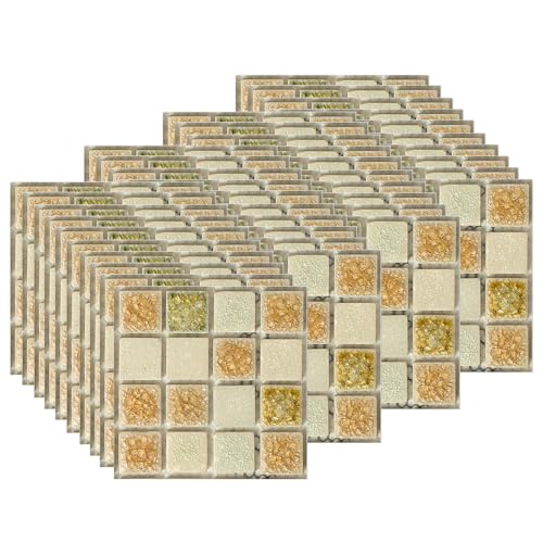 Easylife - 40 Adesivi Per Piastrelle Da Parete, 10 X 10 Cm, Impermeabili E Autoadesivi, Per Cucina E Bagno