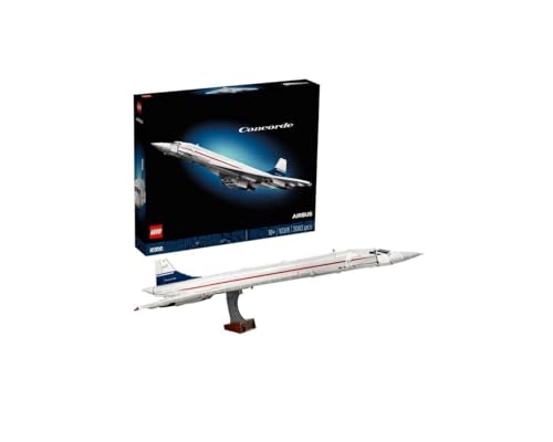 Lego Icons Concorde, Kit Di Costruzione Di Modelli Di Aerei Per Adulti, Set Di Veicoli Aerei Con Dettagli Autentici E 3 Modalit�