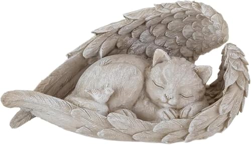 Jaonld Decorazioni Giardino Per Esterno, Resina Gatto Lapidi, Dono Di Guarigione Decorazioni Giardino, Souvenir Per Animali Domestici, Per Terrazza, B