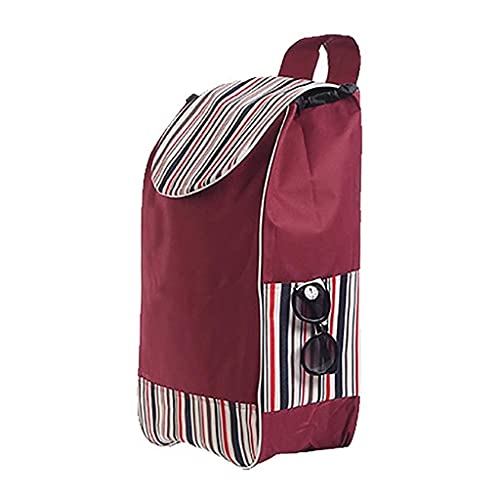 Borse Shopper, Pieghevole Shopping Borsa Di Ricambio Carrello A Mano, Portatile Impermeabile 40L Oxford Panno Carrello Shopping Carrello Backup Borse,