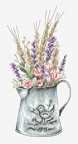 Kit Punto Croce Luca-S - Bouquet Con Lavanda