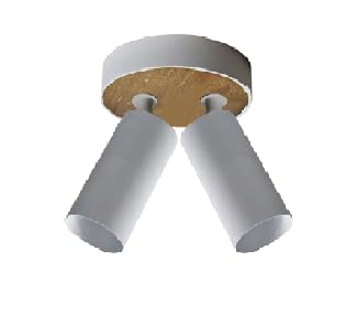 Ougrles Lampada Da Soffitto Bianco Legno