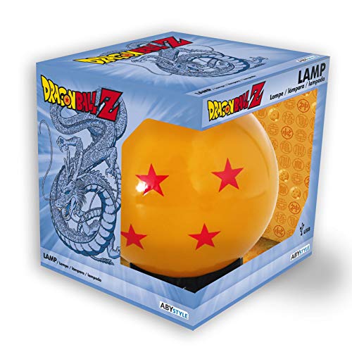 Abystyle Dragon Ball Z Maxi Notte Sfera Di Cristallo Di Luce Spia Arancione 4 Stelle Con Cavo Usb