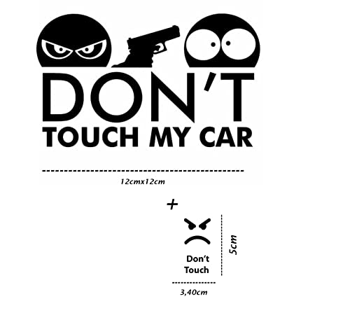 Adesivi Don'T Touch My Car Per Auto Moto Finestrìno Scooter Bici Motociclo Non Toccare La Mia Auto (Don'T Touch My Car 1)