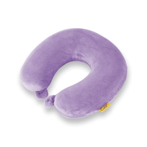 Travel Blue Cuscino Cervicale In Memory Foam – Cuscino Da Viaggio Ergonomico E Leggero – Ideale Per Aereo, Auto E Treno – Fodera Rimovibile E Lavabile