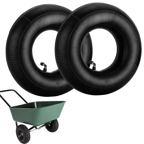 Camera D'Aria Per Carriola 4.10/3.50-4 Tubo Per Ruota Carriola Con Stelo Valvola Tr-87 2 Pezzi Camera D'Aria Per Pneumatici Per Tosaerba Carrelli Manu