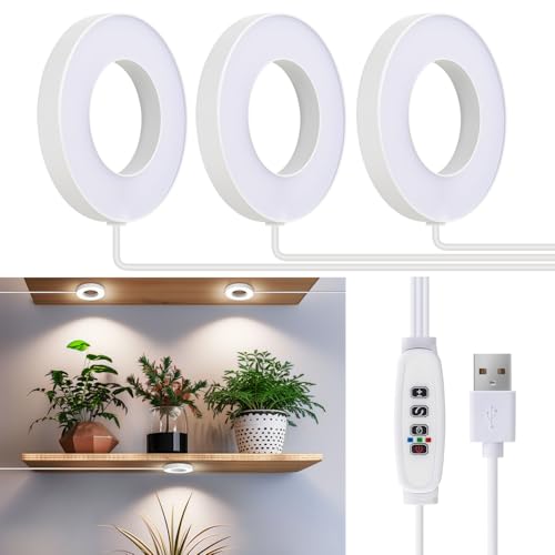 Siyomg Lampada Per Piante, Grow Light 144 Led Luce Per Piante A Spettro Completo Per Piante Da Interno, Con Timer Automatico 3/9/12H, 3 Colori, 10 Lum