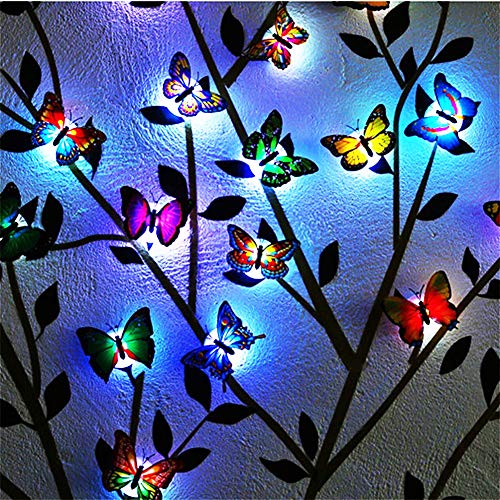 Farfalla Luci Farfalla Adesivi Murali, 3D Farfalla Notte Illuminazione Farfalle Adesivo Wall Art Decorazioni, Adesivi Murali Per Wall Decor Light Art