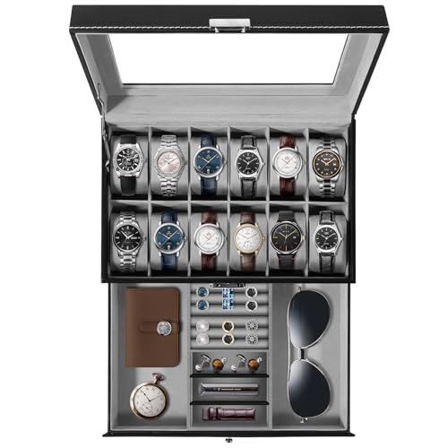 Uten Scatola Per Orologi A Doppio Strato (Per 12 Orologi)…
