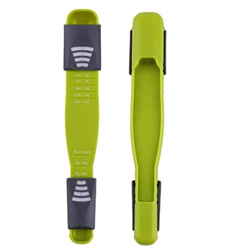 Bessy Shop Cucchiaio Regolabile,2 Pezzi Cucchiaio Dosatore Regolabile,8 Bancarelle Regolabili Cucchiai Per Misurini In Polvere Per Ingredienti Liquidi