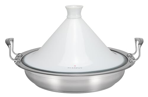 Scanpan Impact Tagine-Impatto, Edelstahl, Argento, 40 X 40 X 34 Cm, 2 Unità