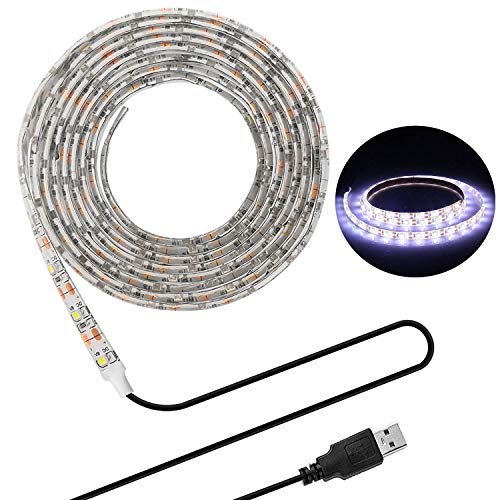 Striscia Di Illuminazione Led, Retroilluminazione Tv Usb 6,56 Ft/2 M Led Per Televisori Hd 40-60 In, Bianco Freddo