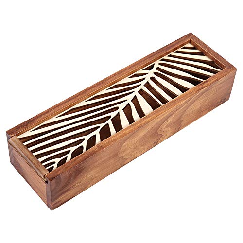 Herchr Scatola Portapenne In Legno,Scatola In Legno,Scatole Decorative Portaoggetti,Portapenne In Legno Astucci Scatola Legno Per Ufficio Scuola Stude