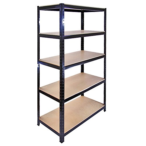 Monster Racking - Scaffale T-Rax In Acciaio Senza Bulloni Nero 90Cm X 45Cm X 180Cm