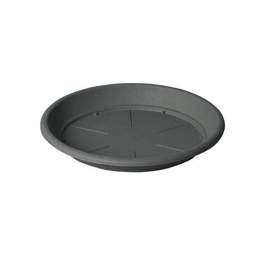 Urban Print Piatto Per Vaso In Plastica Pvc/Piattino Vaso/Vassoio In Plastica Per Vaso Rotondo Xxl 32 Cm, Piatto Rotondo Per Vaso, Piante 32 Cm (Grigi